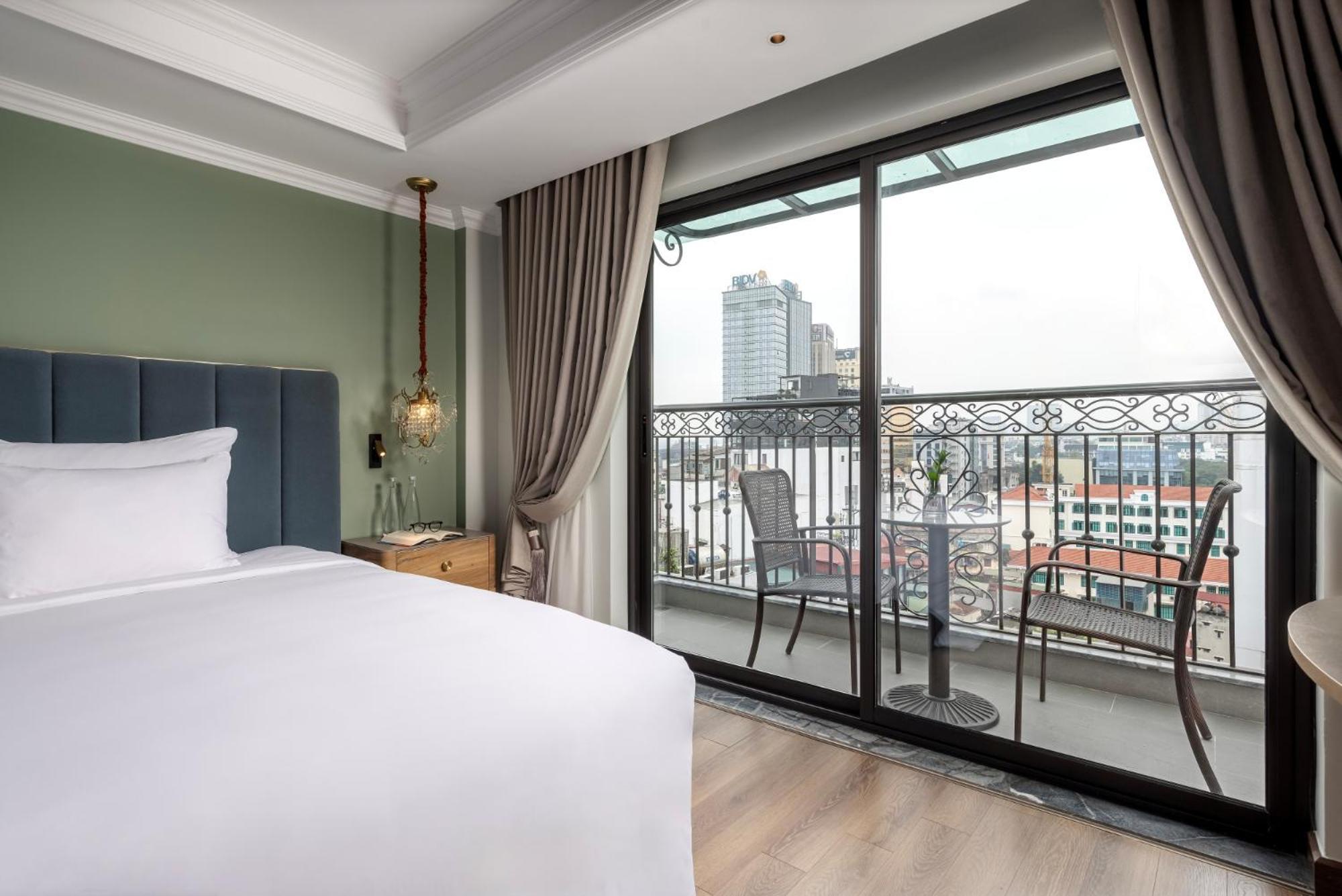 La Siesta Classic Hang Thung Hanoi Buitenkant foto Deluxe Room with Balcony