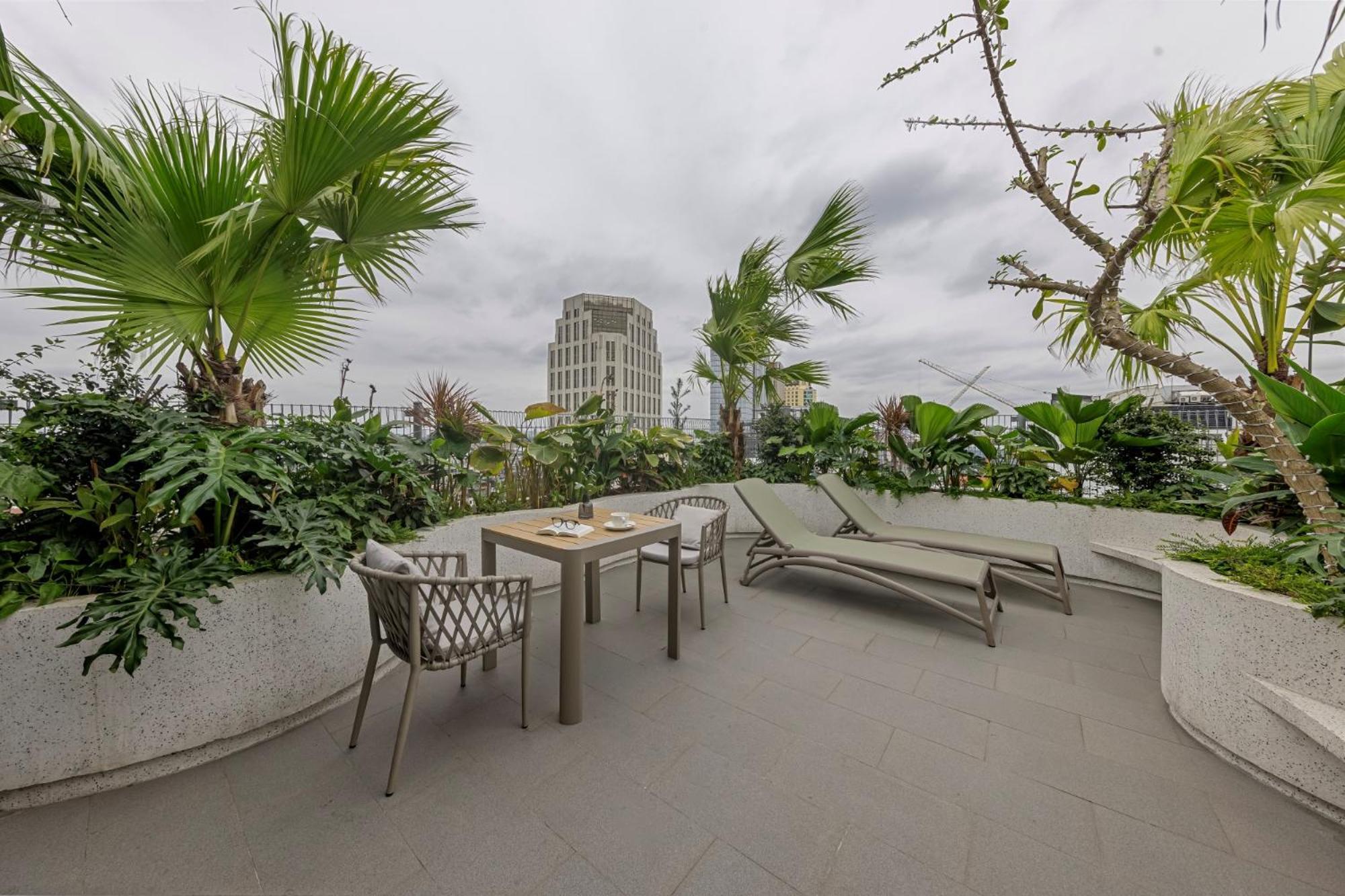 La Siesta Classic Hang Thung Hanoi Buitenkant foto Rooftop garden