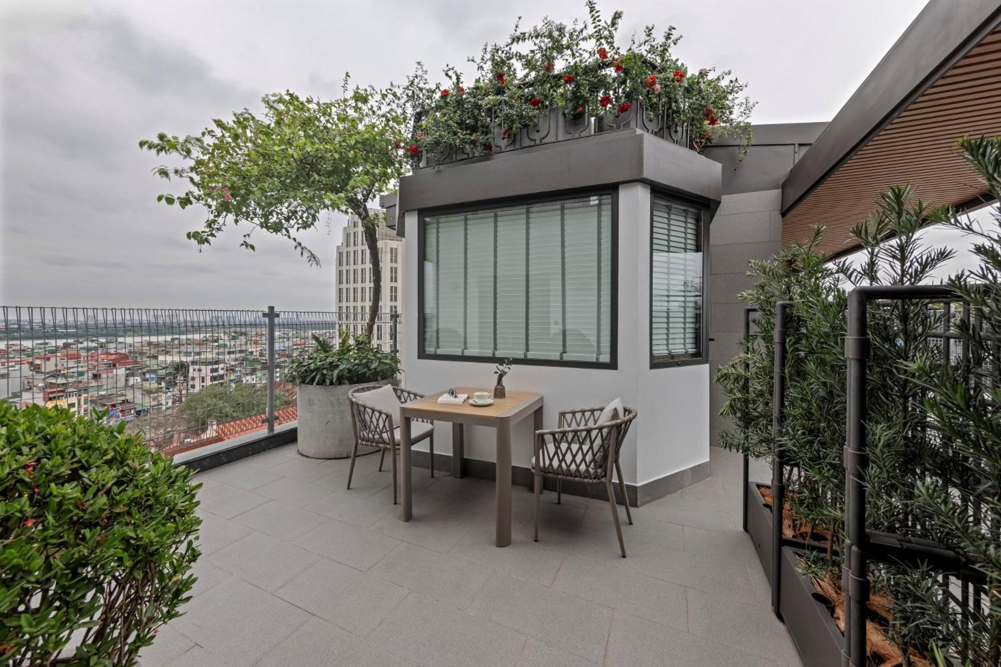 La Siesta Classic Hang Thung Hanoi Buitenkant foto Rooftop garden